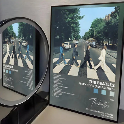 Classic Rock B-Beatles Poster Room Wall Art Decor Waterproof Stickers For Home Bar Bedroom Decoration