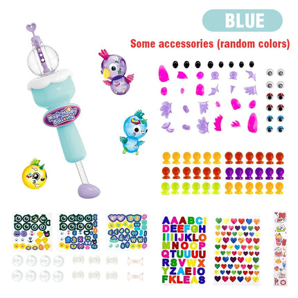 DIY Fun Balloon Inflator Creative Handicraft Inflating Machine Assembled Bobo Sticky Toys Anti-stress Game Children Gift