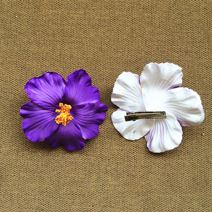 Foam Flower Hair Clips Hawaiian Plumeria Hibiscus Flower Barrettes Bridal Hairpins Colorful Rose Hairpin Jewelry Summer Beach
