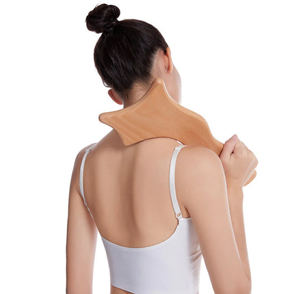 6 In 1 Wood Therapy Massage Tool Lymphatic Drainage Massager Anti Cellulite Fascia Massage Roller for Full Body Muscle relaxatio