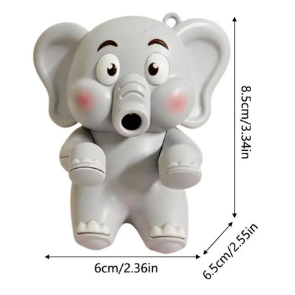 Cute Dinosaur Elephant Shaped USB Mini Fan Adjustable Speed Strong Airflow Hanging Cooling Fan With Food Clip Tableware Holder