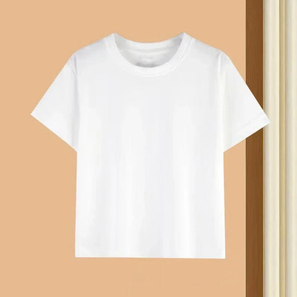 Summer brand pattern printed breathable cool cotton children's casual fashion short sleeved T-shirt