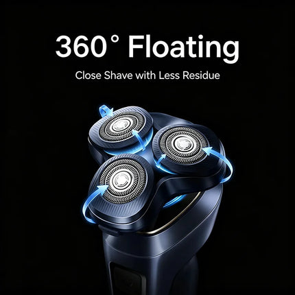 Mijia Electric Shaver Pro 360° Floating Head Dual Ring Lock Smart Color Display IPX8 Wet & Dry USB-C Long Battery Razor