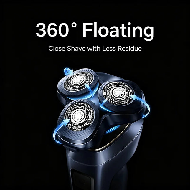 Mijia Electric Shaver Pro 360° Floating Head Dual Ring Smart Color Display IPX8 Wet & Dry USB-C Long Battery Razor