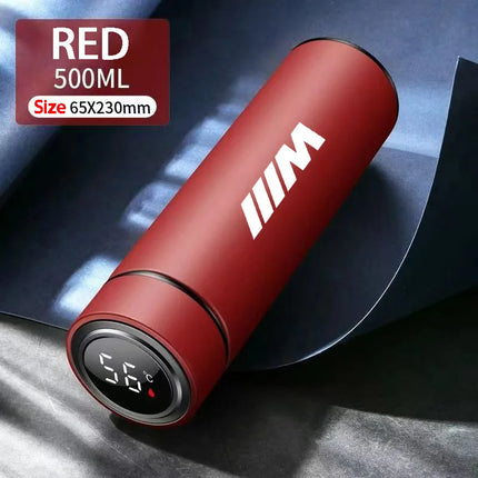 NEW Temperature Display Thermos Cup Stainless Steel Insulated Bottle For BMW Performance X1 M3 M6 F01 F02 E34 E36 E60 F10 F20