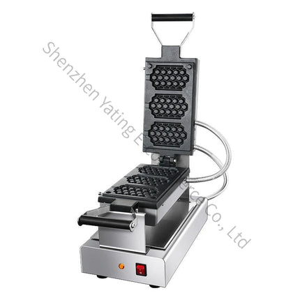 Flip Honeycomb Waffle Stove Commercial Three-cell Honeycomb Waffle Machine Lattice Cake Machine Scone Machine