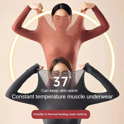NEW Women's Thermal Underwear Set Woman 2 Pieces Seamless blouse Long Johns Highly Elastic Autumn Winter Thermal Set For Women