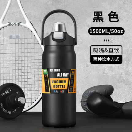 Vacuum Insulated Thermos Water Bottle BPA-Free Stainless Steel Water Bottles Flask for Cold & Hot Drink Coffee Office Home