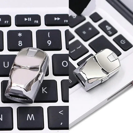 New Iron Man U Disk High Speed Usb 2.0 Flash Drive 4gb 8gb 16gb 32gb 64gb 128gb External Storage Memory Stick School Supplies Gi
