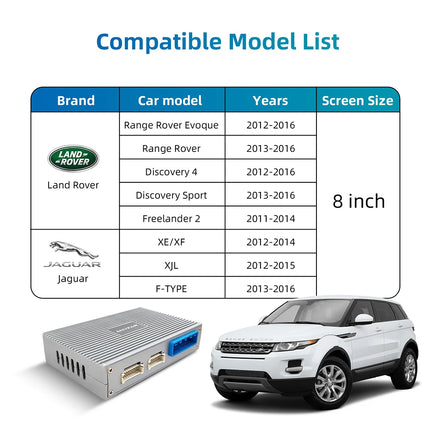 Android Auto Wireless Carplay For Land Rover/Jaguar/Range Rover/Evoque/Discovery 2012-2018 Multimedia Navigation Car Player