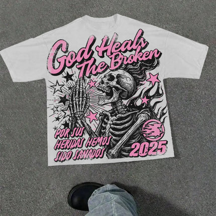 Harajuku Letter Graphic T Shirts Y2k Tops Men Women High Street Oversized T Shirt Pro Choice Streetwear Vintage Tee Clothing