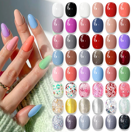 2pcs 8ml Water-Based Nail Polish Set Long Lasting Quick Drying No Need of Lamp to Cure Nail Supplies Vernis for Nails Manicure