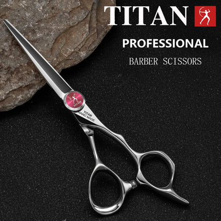 TITAN Professional Hairdresser Scissors Barber Scissors Hair Cutting Thinning Set of 5.5/6.0/6.5/7.0 Inch Japan 440C Steel