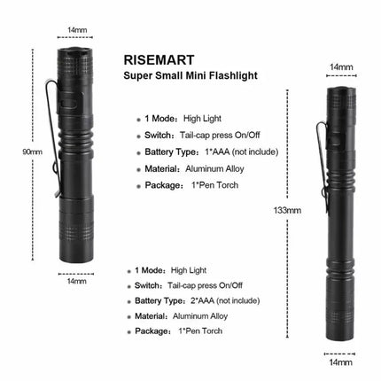 Mini Portable LED Pen Light Pocket Ultra Bright High Lumens Handheld Flashlight Linterna Torch For Camping Outdoor Emergency