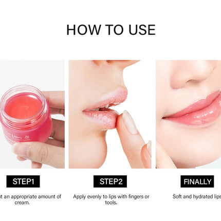 Lip Sleeping Mask Nourishing Overnight Lip Treatment Vitamin C Moisturizer Butter Hydrating Dry Flaky Lips Skin Care