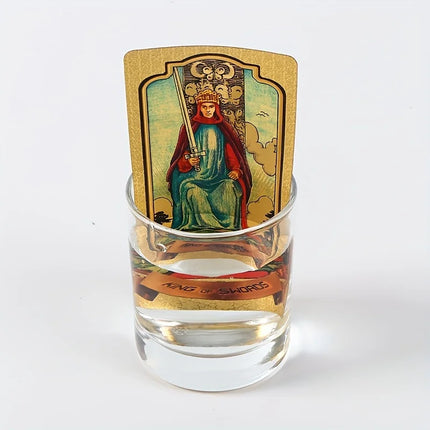 Gold Stamping Waterproof Plastic Colorful Printed Tarot Cards for Table Game Leisure Party Gathering Board Game Cards
