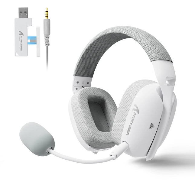 ATTACK SHARK L80PRO Wireless Gaming Headset 2.4G Bluetooth Wired 203g Ultra-Light Dual Mic 40mm Driver Low Latency Headphone