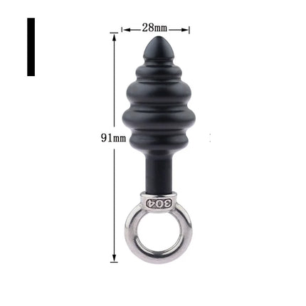 Exotic Accessories Metal Anal Plug With Pull Ring Adult Sex Products Anus Dilator Ass Stuff Tail Bdsm Erotic Games Novel Toys