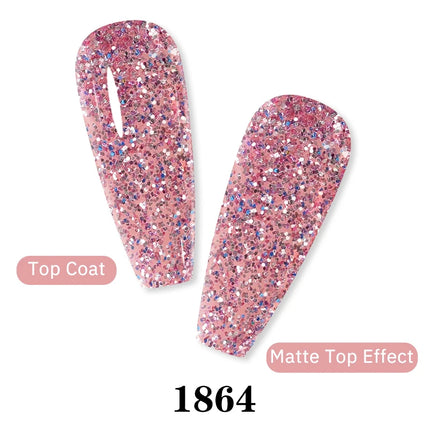 Arte Clavo Glitter Gel Nail 15ml Semi Permanent Soak Off UV Gel Varnish Nail Manicure Top Base Coat Gel Polish Art Decoration