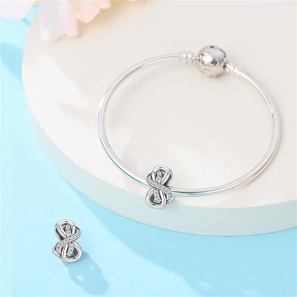 Original 925 Sterling Silver Charms Beads Cute Mushroom Unicorn Love Wings Pearl Charm for Bracelet Pendant Woman Girl Jewelry