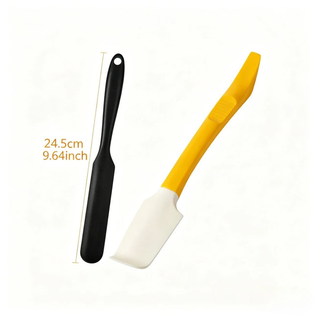 Silicone Jam Spatula with Can Opener End Multi Purpose Spreaders for Jar Peanut Butter Jelly Chocolate Spreader Mixing Scraper