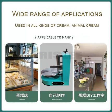 Semi Automatic Birthday Cake Smoothing Machine Cake Plastering Cream Layer Filling Maker