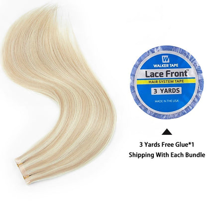 Long Flat Weft Invisible Tape Bundles Human Hair PU Skin Weft Hair Extension Injected Seamless & No-Glue Tape On Hair Weft