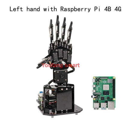 6 Dof Robot Hand with Servo AI Visual Robot Fingers Claw Manipulator Palm for Raspberry Pi 4B Python Programmmable Robot DIY Kit