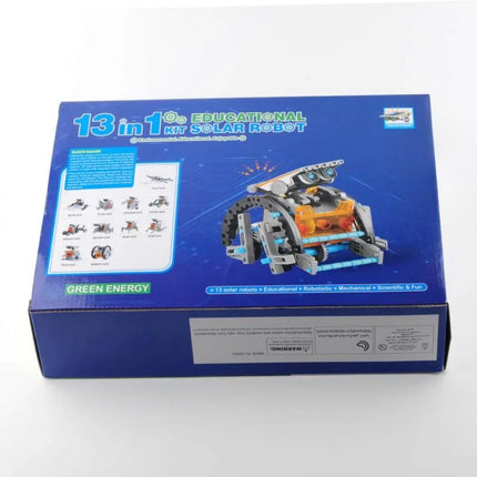 13 in 1 Solar Powered Robot Science Kit DIY Building Blocks Gift for Kids Electronic DIYs Creative Educational Assembly Toys