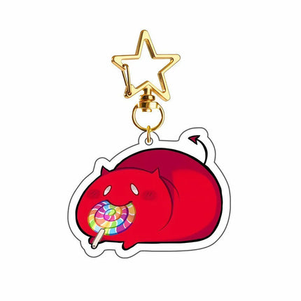 Game Forsaken Cosplay Keychain Unisex Kawaii Acrylic Keyring Key Chain Bag Decoration Ornament Props