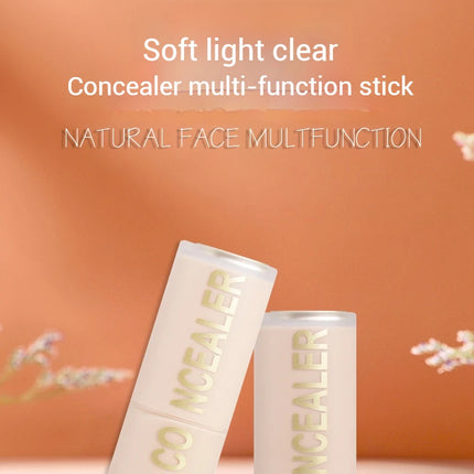 Waterproof powder blusher stick, transparent concealer multifunctional makeup stick, create a natural look