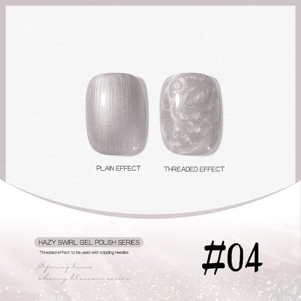 MIANEL 12ML Mother-of-Pearl Mermaid Shimmer Thread Gel Polish 2026 Spring-Summer Collection Fine Glitter Aurora Pearl Nail Art