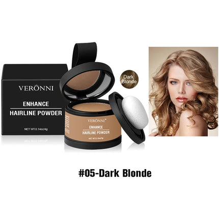 VERONNI Hairline Powder Hairline Shadow Powder Makeup Hair Concealer Forehead Filling Natural Cover Unisex Hair Loss Product