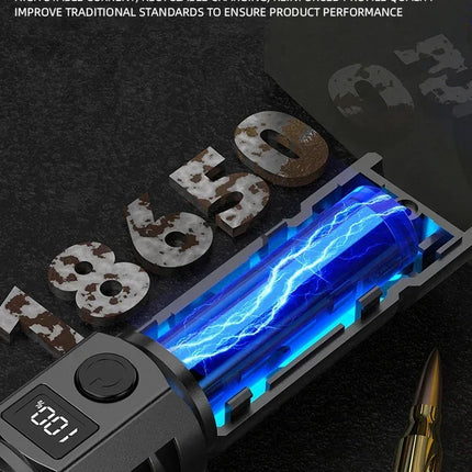 High Power Led Flashlight Type C Rechargeable Flashlights Digital Display Zoom Hand Light For Camping,Outdoor And Emergency