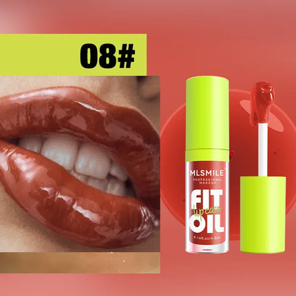 Hydrating Lip Glaze Plump Lips Oil Pearlescent Mirror Lip Gloss Clear Lipstick Lip Tint for Lips Care Moisturizing Lipgloss