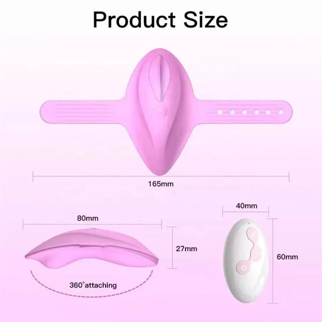 Wearable Vibrator Toy for Women Wireless Panty with Remote Control Bullet Sex Toy Vibrating Panties for Couples in Red Pink