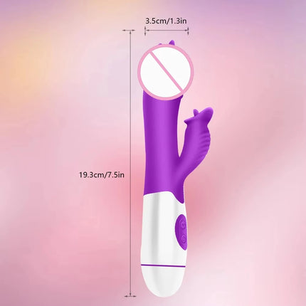 30 Frequency Tongue Vibrator, G-spot Stimulator, Sex Toys, Female Sex Toys, Adult Toys (without batteries)