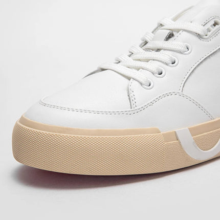Men's Sneakers Casual Pu Leather Breathable Walking Flat Shoes for Men 2025New Male Tennis Sneaker Soft White  Shoes