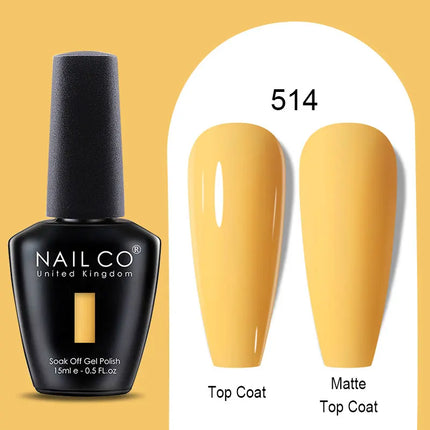 NAILCO Winter Series Color Gel Nail Polish 15ML Semi Permanent Soak Off Gel Varnishes Super Texture Gorgeous Nail Manicure Art