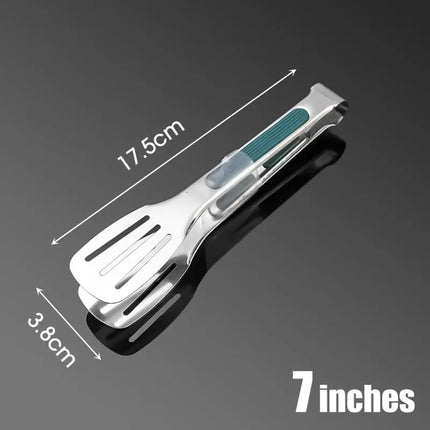 New Stainless Steel Food Tongs BBQ Meat Salad Bread Clip Barbecue Grill Buffet Clamp Non-slip Tong Cooking Tools Kitchen Gadgets