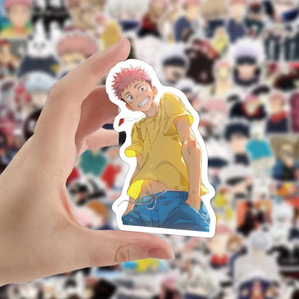 50/100pcs Anime Jujutsu Kaisen Stickers Graffiti Japanese Decal for Laptop Skateboard Car Bike Motorcycle Notebook Toy Gift