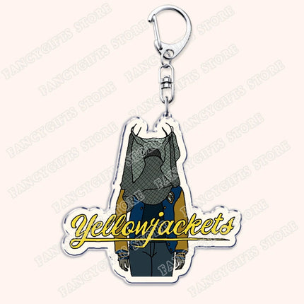 Yellowjackets Keychain for Accessories Bag Jackie Taylor Natalie Scatorccio Shauna Shipman Keyring Jewelry Fans Friends Gifts