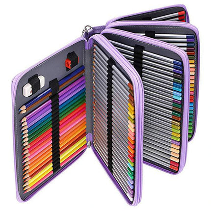 72/120/168/200 Slots School Pencil Cae for Girls Stationery Box Organizer Large Capacity Pencilcase Kawaii Pen Bag Office Pouch