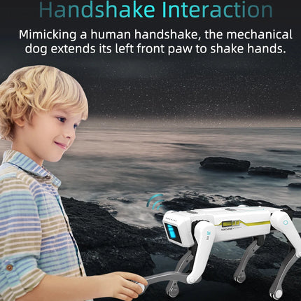 Teeggi Electric RC Intelligent Robot Dog Multifunction RC Mechanical Dog with turret Educational Toy Bionic Smart Robot Toy Gift