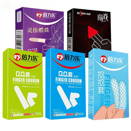 Finger Condoms Safer Penis Sleeve High Elasticity Orgasm Sleeve Anal Stimulation Sex Product Time Delay Sex Toys for Adult