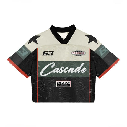 Haunted Mound Polo Shirt America Retro Street Hip Hop Short Sleeve Shirt Y2k Men Casual Embroidery Cotton Top Baseball Clothing