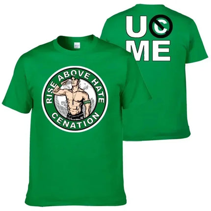 John Cena Wrestling Men's T-Shirt Summer Outdoor Sports Fitness Unisex Tops Casual O-Neck Short Sleeve Tee Casual Men Clothing