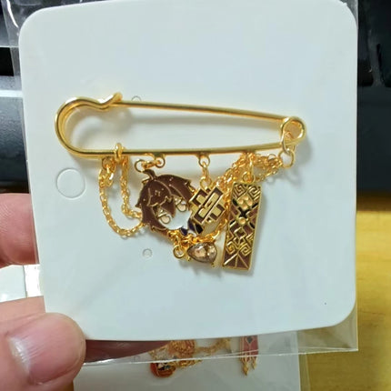 Wanderer Everlasting Lord of Arcane Wisdom Kaedehara Kazuha Venti Cosplay Pin Backpack Pendant Kawaii Accessorie Mascot Souvenir