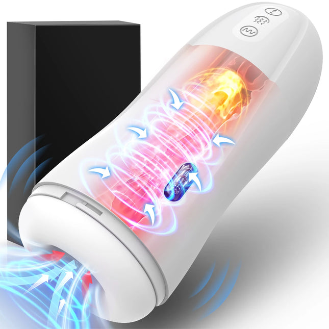 Automatic Male Sucking Masturbator Vibration Blowjob Masturbation Artificial Vagina Pocket Pussy Adult Sex Toy for Men Supplies