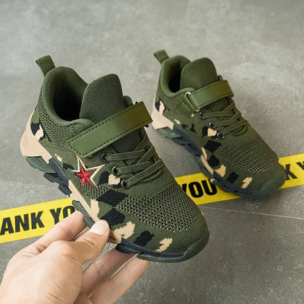 New Children Sneakers for Boys Mesh Breathable Running Sports Shoes Fashion Leisure Trainers Kids Walking Size 29-39
